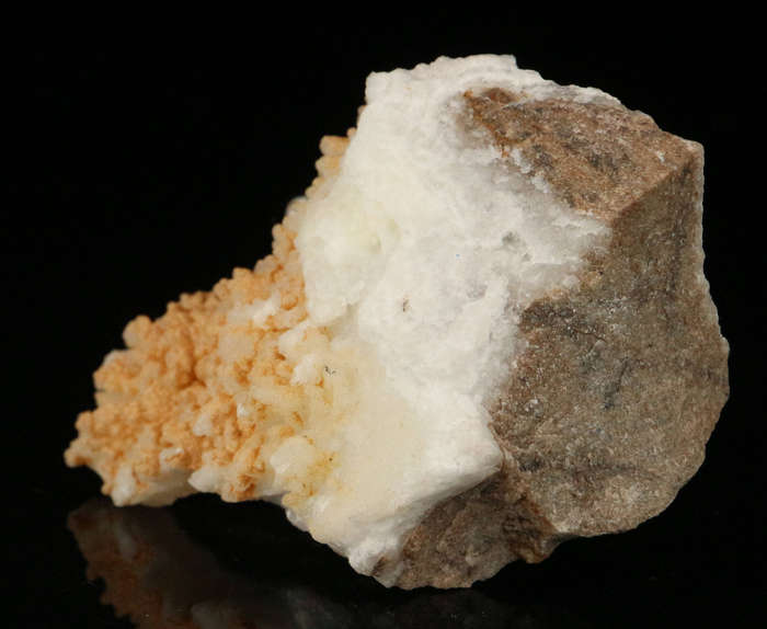 Quartz on Smithsonite, Skorpion Mine, Karas Region, Namibia