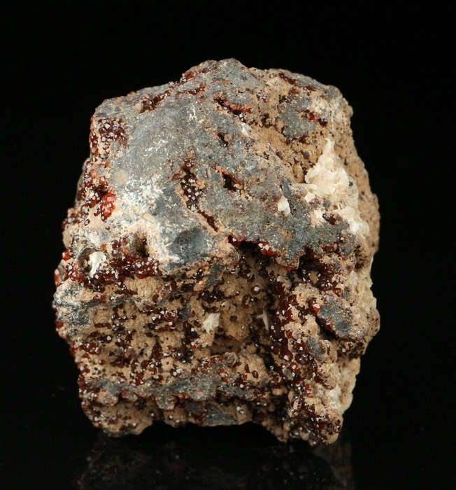 Andradite, Calcite on Matrix,"N'Chwaning II Mine, Kalahari Manganese Field, Northern Cape, South Afr