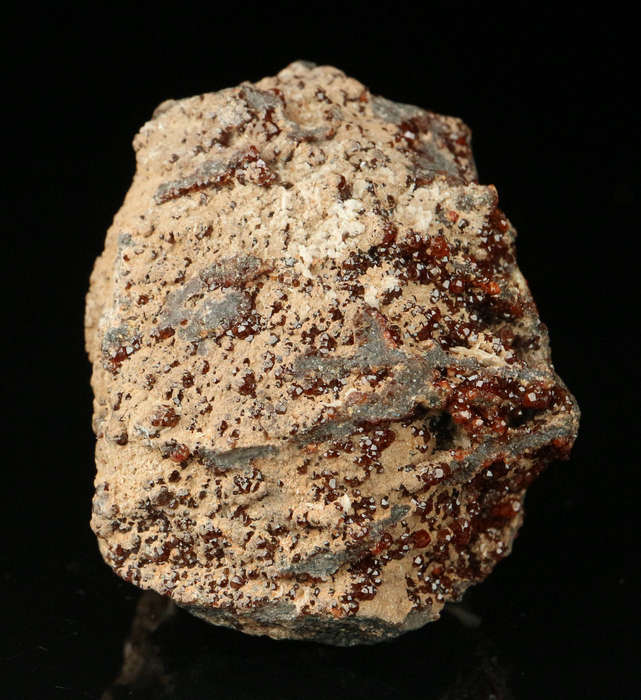 Andradite, Calcite on Matrix,"N'Chwaning II Mine, Kalahari Manganese Field, Northern Cape, South Afr