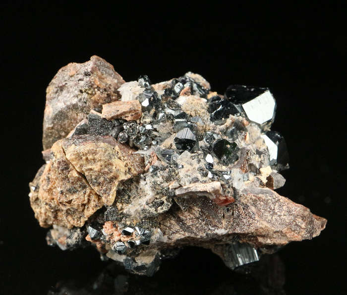 Hematite on Matrix, "N'Chwaning II Mine, Kalahari Manganese Field, Northern Cape, South Africa "