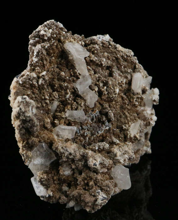 Hydroxyapophyllite on Matrix,"N'Chwaning II Mine, Kalahari Manganese Field, Northern Cape, South Afr
