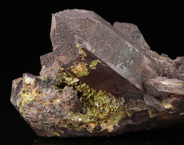 Hematite on Quartz Cluster, Artonvilla Mine, Musina, South Africa