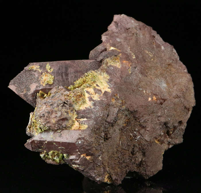 Hematite on Quartz Cluster, Artonvilla Mine, Musina, South Africa
