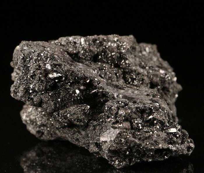 Manganite on Matrix, "N'Chwaning II Mine, Kalahari Manganese Field, Northern Cape, South Africa "