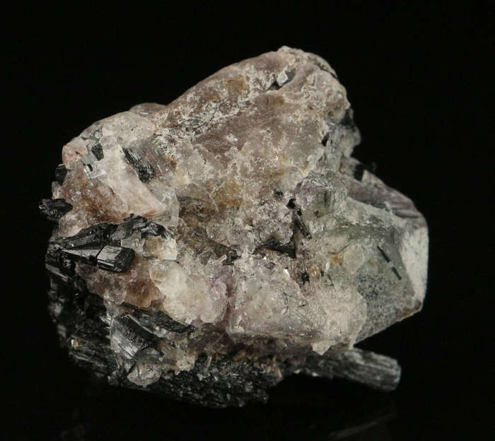 Schorl on Fluorite, Erongo Mnt Region, Namibia