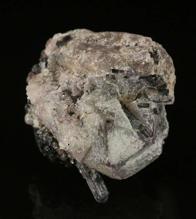 Schorl on Fluorite, Erongo Mnt Region, Namibia