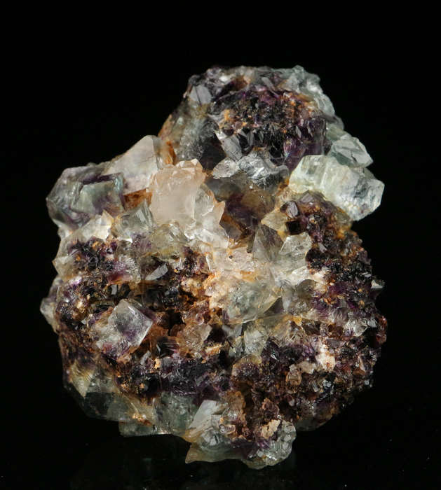 Purple Green Zoned Fluorite Cluster, Okorusu Mine, Otjiwarongo, Otjozondjupa Region, Namibia