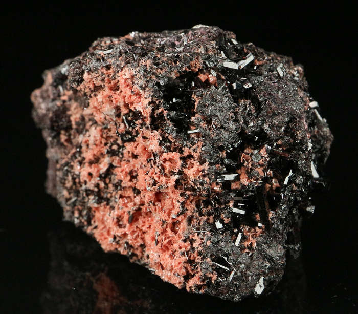 Manganvesuvianite on Matrix,"N'Chwaning II Mine, Kalahari Manganese Field, Northern Cape, South Afri