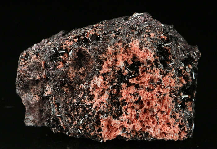Manganvesuvianite on Matrix,"N'Chwaning II Mine, Kalahari Manganese Field, Northern Cape, South Afri