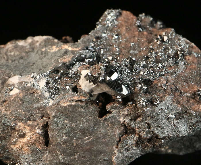 Hematite & Andradite on Matrix,"N'Chwaning II Mine, Kalahari Manganese Field, Northern Cape, South A