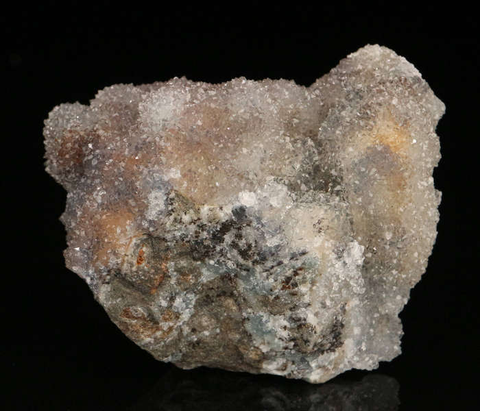 Quartz on SmithsoniteSkorpion Mine, Karas Region, Namibia