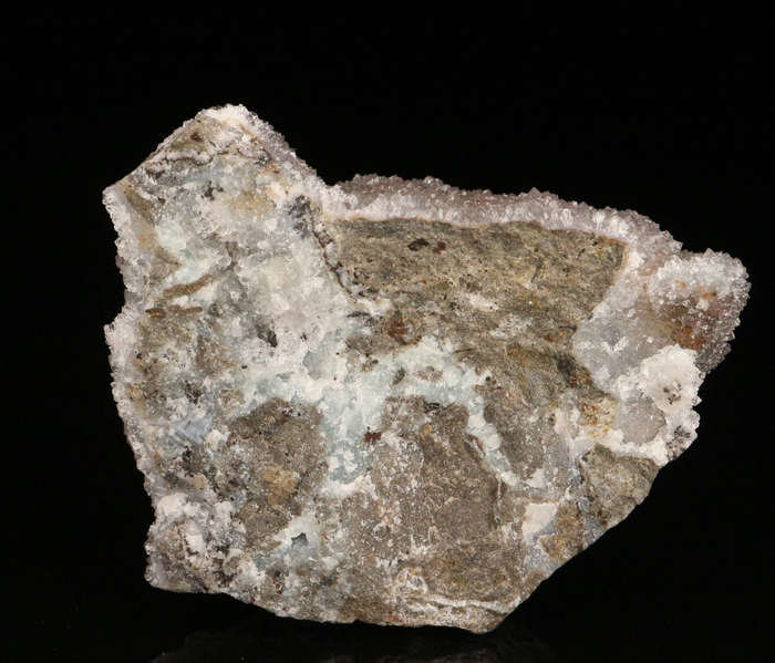 Quartz on SmithsoniteSkorpion Mine, Karas Region, Namibia