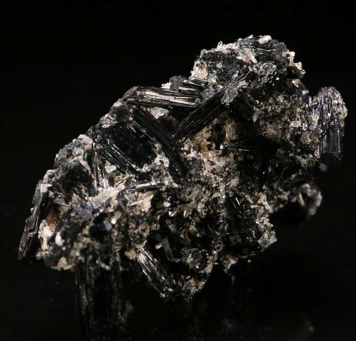 Quartz on Schorl Cluster, Erongo Mnt, Erongo Region, Namibia.