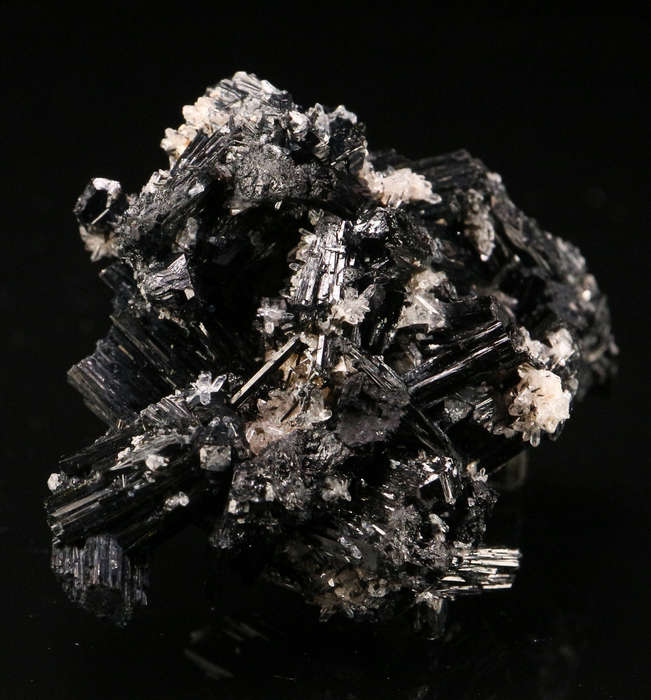 Quartz on Schorl Cluster, Erongo Mnt, Erongo Region, Namibia.