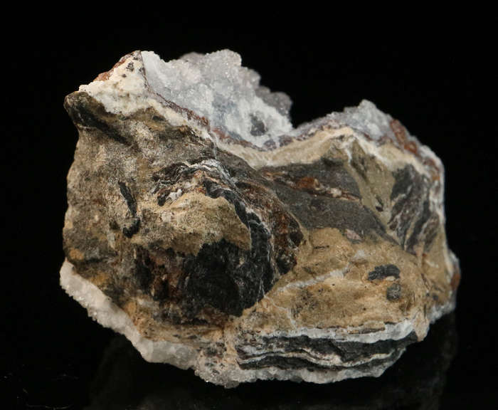 Quartz on Smithsonite, Skorpion Mine, Karas Region, Namibia