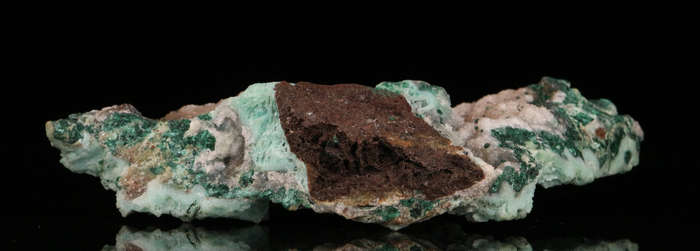 Malachite on Quartz on Malachite, Tenke Fungurume, DR Congo