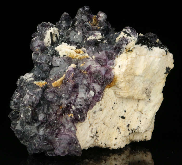 Schorl incl Fluorite on Matrix, Erongo Mnt Region, Namibia