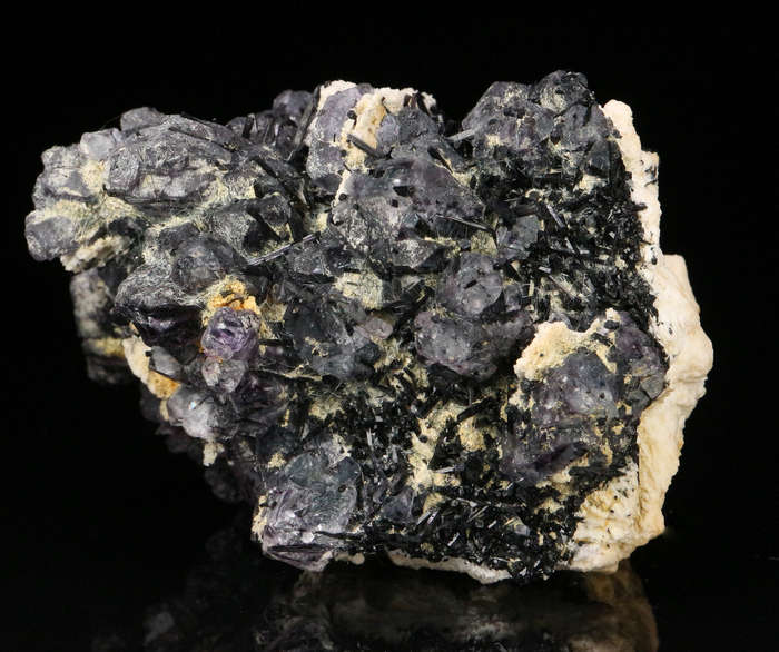 Schorl incl Fluorite on Matrix, Erongo Mnt Region, Namibia