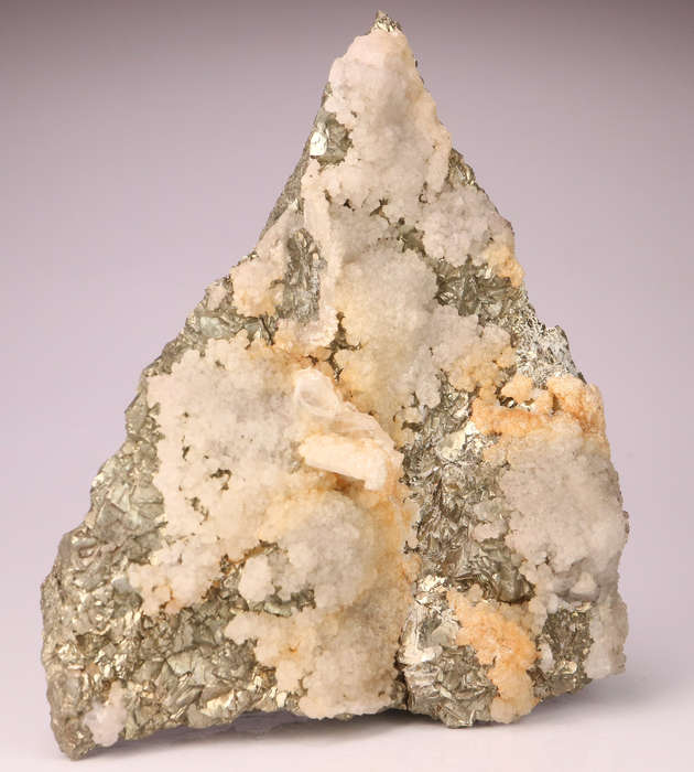 Calcite on Pyrite, N'Chwaning II, Northern Cape, South Africa