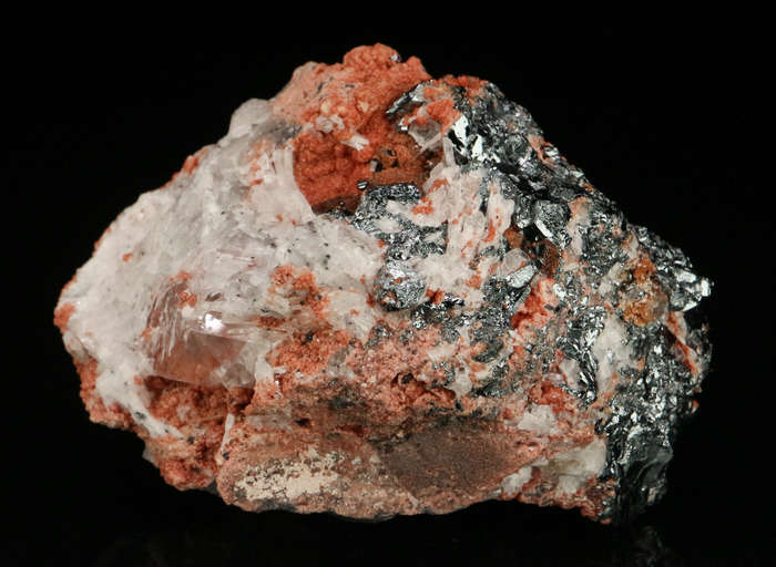 Hematite, Calcite & Andradite,"N'Chwaning II Mine, Kalahari Manganese Field, Northern Cape, South Af