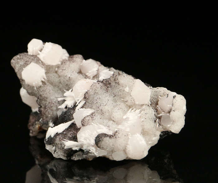 Calcite on Matrix, "N'Chwaning II Mine, Kalahari Manganese Field, Northern Cape, South Africa "