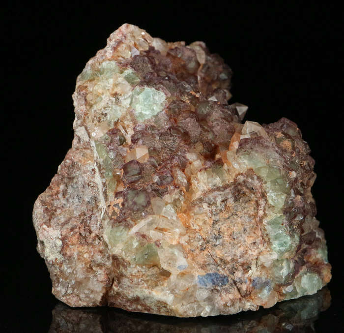 Fluorite on Quartz Cluster, Riemvasmaak, Northern Cape, South Africa