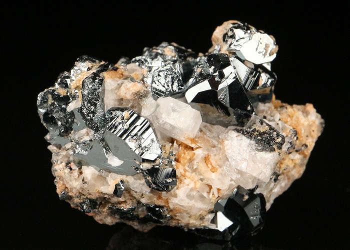 Hematite, Calcite Cluster,"N'Chwaning II Mine, Kalahari Manganese Field, Northern Cape, South Africa