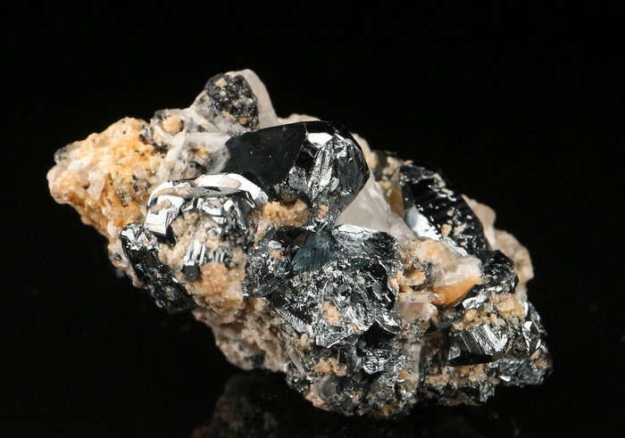 Hematite, Calcite Cluster,"N'Chwaning II Mine, Kalahari Manganese Field, Northern Cape, South Africa
