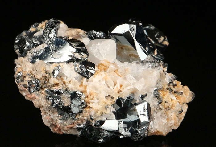 Hematite, Calcite Cluster,"N'Chwaning II Mine, Kalahari Manganese Field, Northern Cape, South Africa