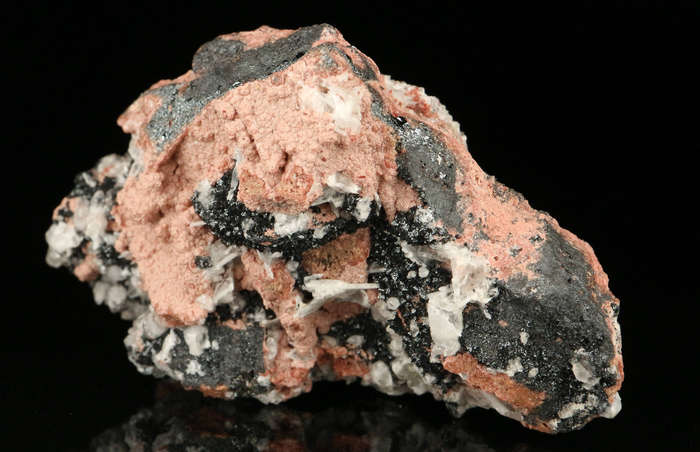 Hausmannite, Baryte, Calcite, Andradite Garnet,"N'Chwaning II Mine, Kalahari Manganese Field, Northe