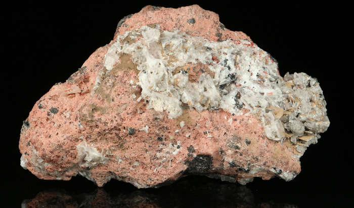 Hausmannite, Baryte, Calcite, Andradite Garnet,"N'Chwaning II Mine, Kalahari Manganese Field, Northe