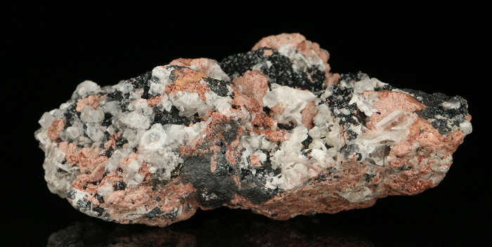 Hausmannite, Baryte, Calcite, Andradite Garnet,"N'Chwaning II Mine, Kalahari Manganese Field, Northe