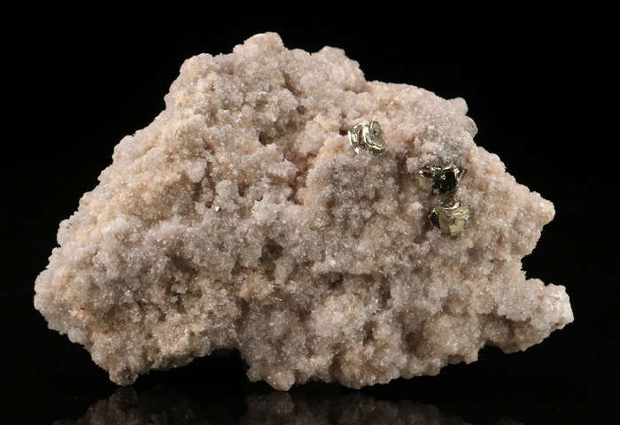 Pyrite on Calcite on Matrix, N'Chwaning II, Northern Cape, South Africa