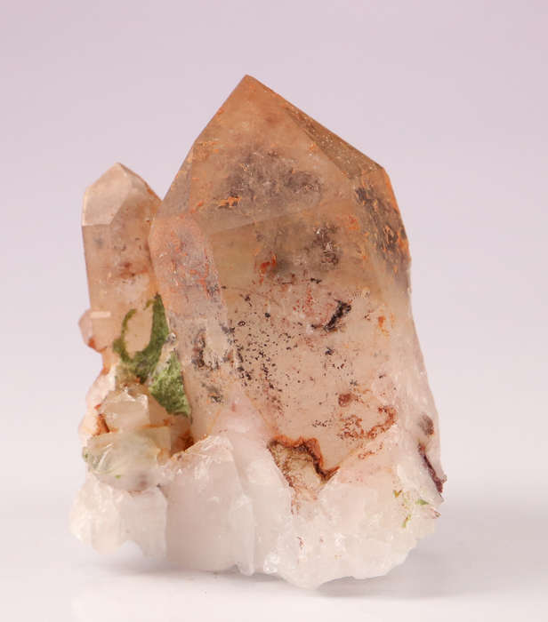Epidote on Quartz Cluster, Artonvilla Mine, Musina, South Africa