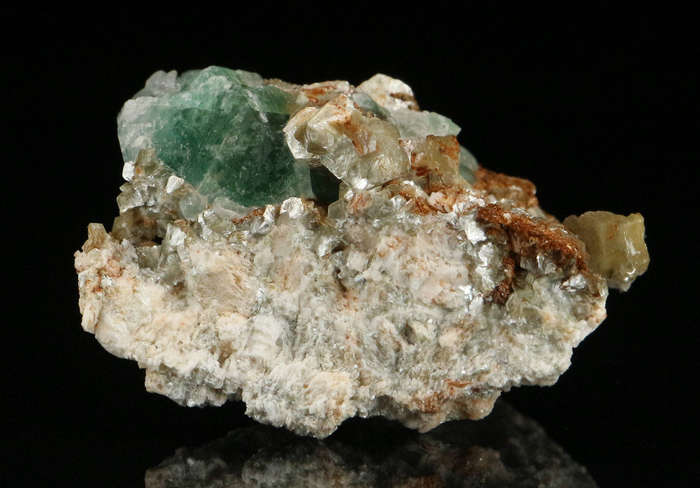 Fluorite, Muscovite on Matrix, Erongo Mnt Region, Namibia