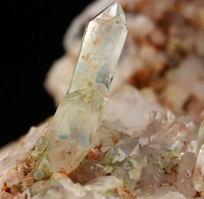 Papagoite, Ajoite, Epidote incl Quartz Cluster, Artonvilla Mine, Musina, South Africa