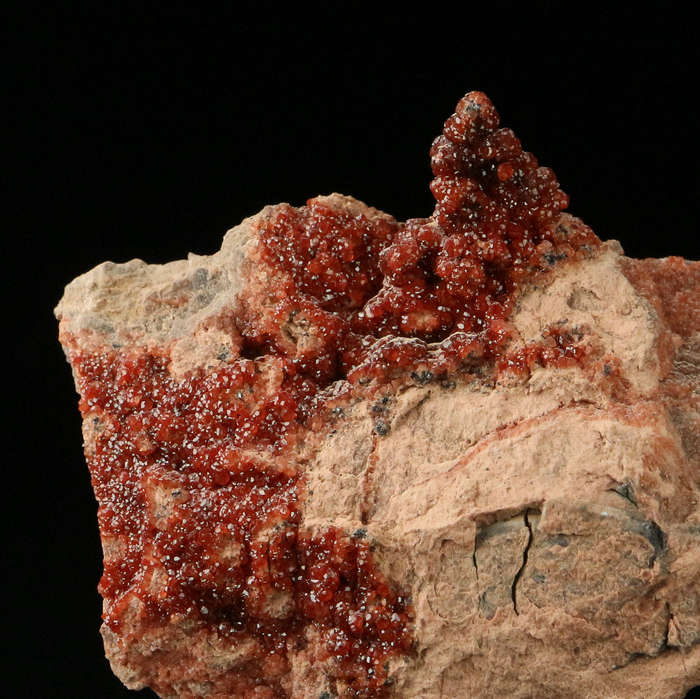 Andradite on Matrix, "N'Chwaning II Mine, Kalahari Manganese Field, Northern Cape, South Africa "