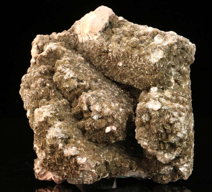 Muscovite on Fluorite, Erongo Mnt, Erongo Region, Namibia.