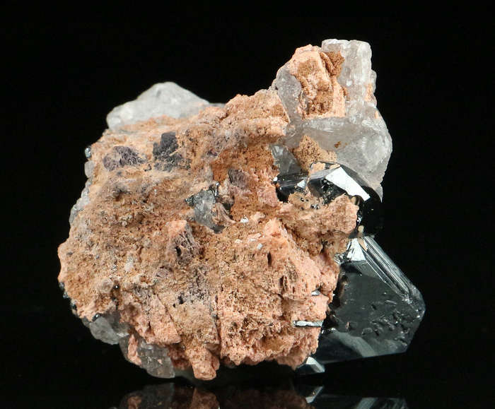 Hematite & Calcite, "N'Chwaning II Mine, Kalahari Manganese Field, Northern Cape, South Africa "