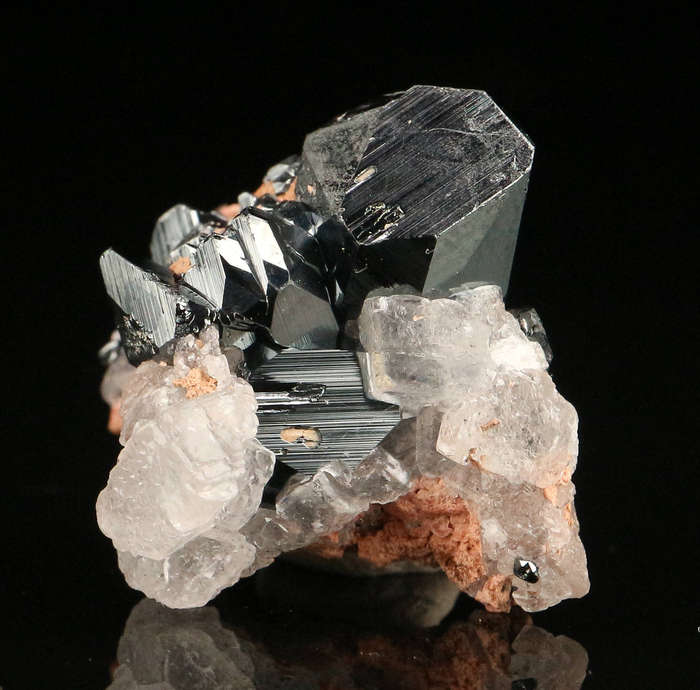 Hematite & Calcite, "N'Chwaning II Mine, Kalahari Manganese Field, Northern Cape, South Africa "