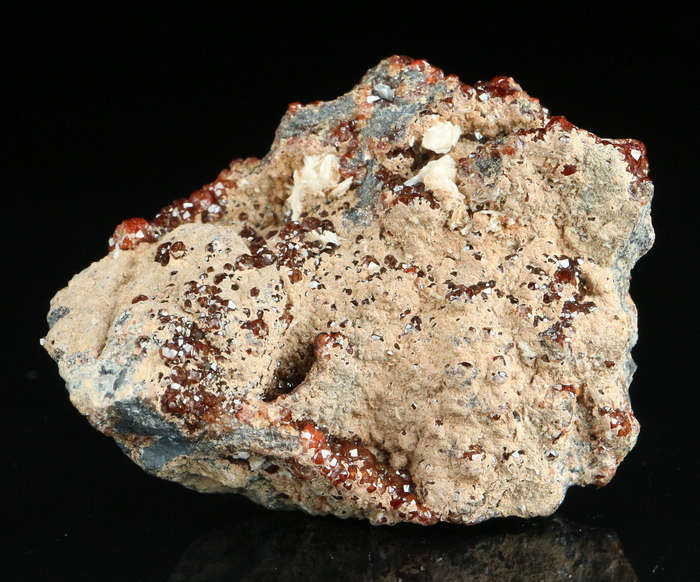 Andradite on Matrix, "N'Chwaning II Mine, Kalahari Manganese Field, Northern Cape, South Africa "