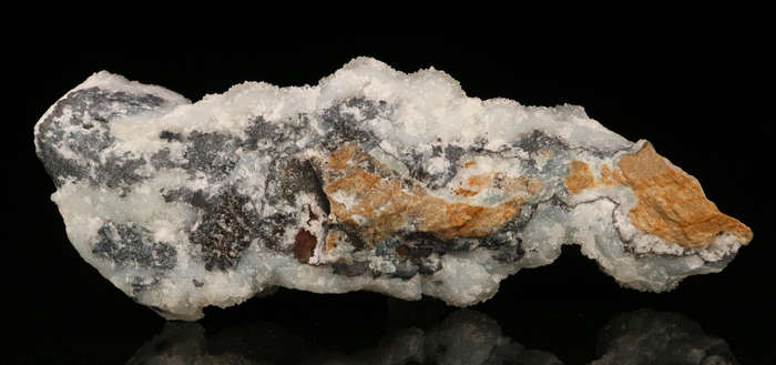 Quartz on Smithsonite, Skorpion Mine, Karas Region, Namibia