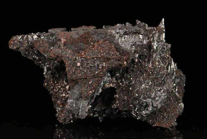 Hematite on Matrix, "N'Chwaning II Mine, Kalahari Manganese Field, Northern Cape, South Africa "