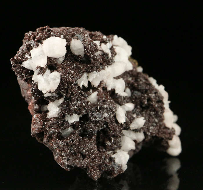 Calcite, Pyrite on Matrix,"N'Chwaning II Mine, Kalahari Manganese Field, Northern Cape, South Africa