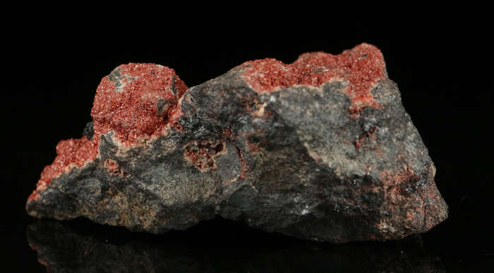 Hausmannite on Andradite,"N'Chwaning II Mine, Kalahari Manganese Field, Northern Cape, South Africa