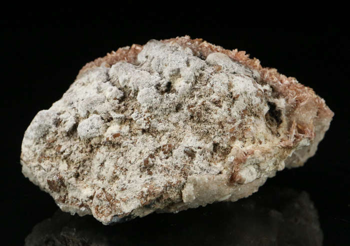 Inesite, Calcite on Matrix,"N'Chwaning II Mine, Kalahari Manganese Field, Northern Cape, South Afric