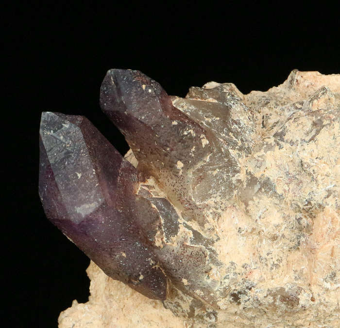 Amethyst Quartz on Matrix, Gobobosebberge Mnt, Namibia