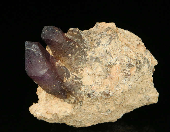 Amethyst Quartz on Matrix, Gobobosebberge Mnt, Namibia