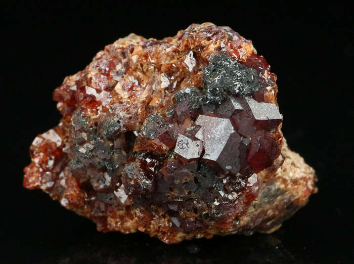 Andradite on Matrix, Okorusu Mine, Otjiwarongo, Otjozondjupa Region, Namibia