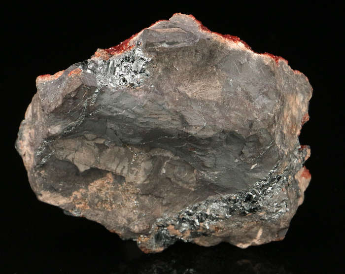 Andradite on Hematite on Matrix,"N'Chwaning II Mine, Kalahari Manganese Field, Northern Cape, South